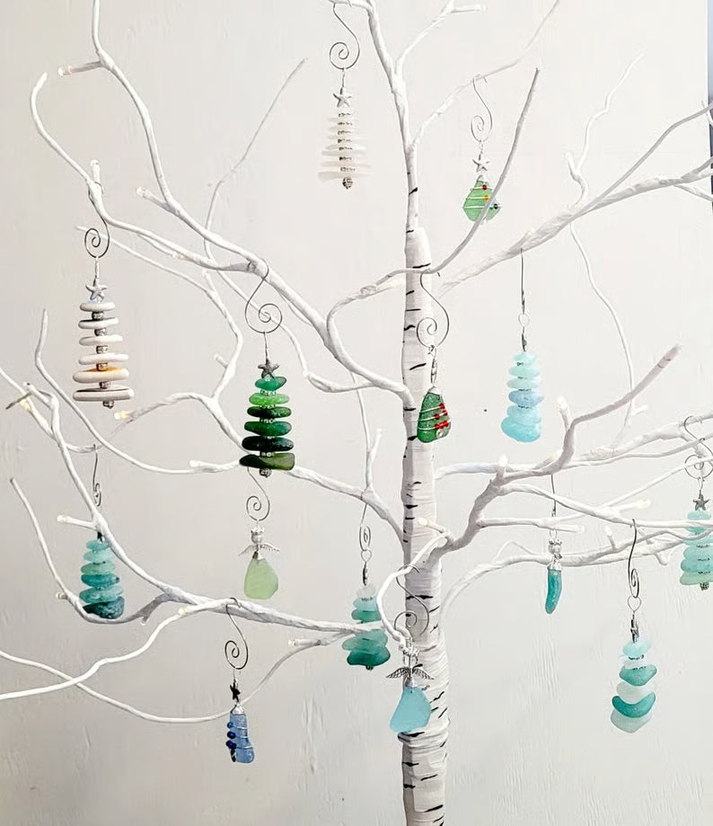 Limited Edition, Only 100 Sets Left!-🌊✨Sea Glass Christmas Tree Advent Calendar 🎄❄️🎁