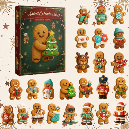 🔥Limited Edition, Only 100 Sets Left! - 🎄Gingerbread Man Advent Calendar