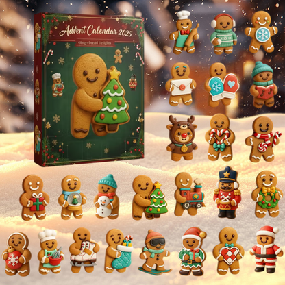 🔥Limited Edition, Only 100 Sets Left! - 🎄Gingerbread Man Advent Calendar
