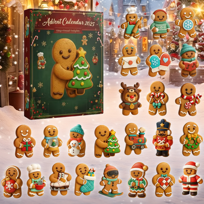 🔥Limited Edition, Only 100 Sets Left! - 🎄Gingerbread Man Advent Calendar