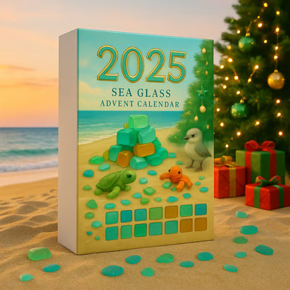 Limited Edition, Only 100 Sets Left!-🌊✨Sea Glass Christmas Tree Advent Calendar 🎄❄️🎁