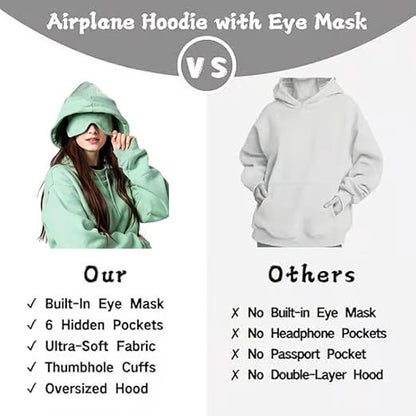 🏆 50K+ SOLD! 49% OFF – ✈️Airplane Travel Hoodie -Flight Sanctuary! 😴✨