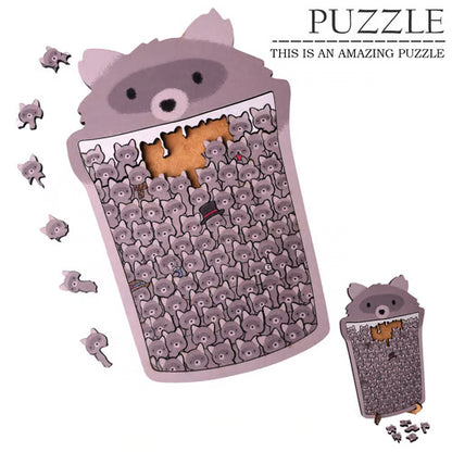 🎁 Early Christmas Sale 🎅Morandi-Colored Cat Shaped Wooden Jigsaw Puzzle