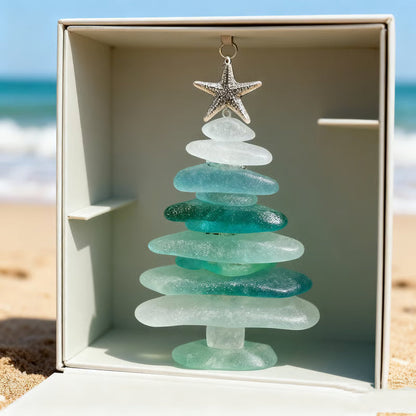 Limited Edition, Only 100 Sets Left!-🌊✨Sea Glass Christmas Tree Advent Calendar 🎄❄️🎁